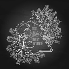 Graphic Christmas card