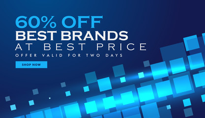 technology offer banner promotional template for marketing