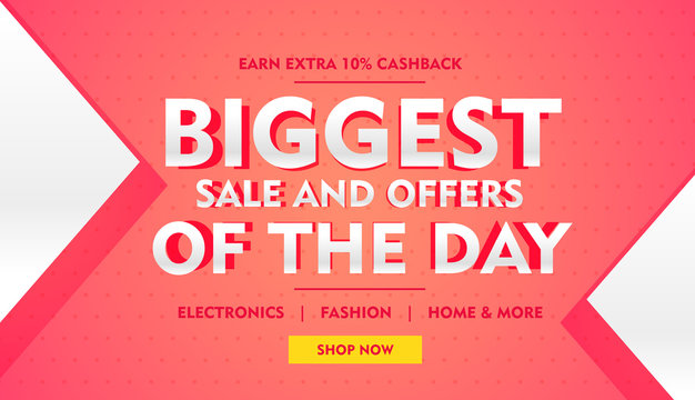 biggest sale offer banner template for brand promotion