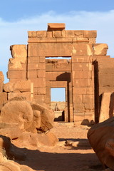 Die Tempel von Naga in der Sahara vom Sudan