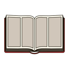 Bible icon. Religion god pray faith and believe theme. Isolated design. Vector illustration