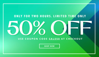 sale and offer promo template with beautiful colors