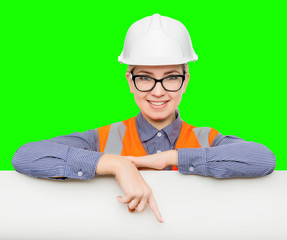 Female worker portrait
