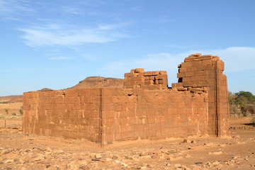 Die Tempel von Naga in der Sahara vom Sudan 