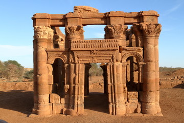 Die Tempel von Naga in der Sahara vom Sudan 