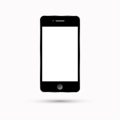 Smart phone isolated on white background