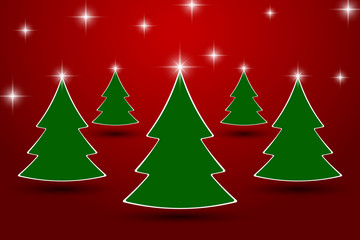 Greeting card for Christmas and New Year