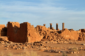 Die Tempel von Naga in der Sahara vom Sudan 