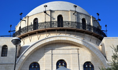Hurva-Synagoge auf dem Hurva-Platz von Jerusalem