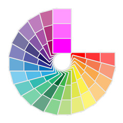 Obraz premium Color palette icon isolated on white background. Vector illustration