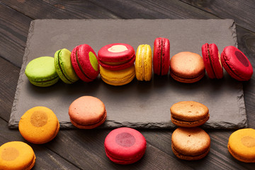 French delicious dessert macaroons
