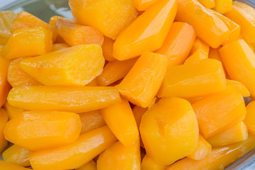 steamed sweet potato