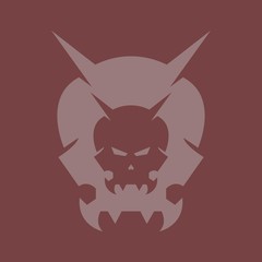 Skull with Shadow Background