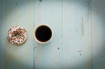 Donut and coffee