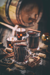 Hot mulled wine