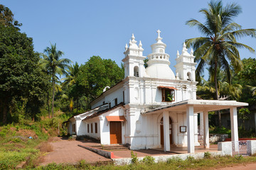 Fototapeta na wymiar Catholic Church in North Goa.India 