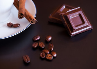 Chocolate and coffee