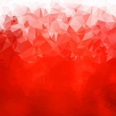 Naklejka premium Abstract red gradient polygons
