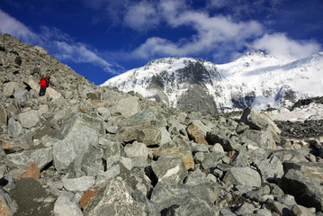 Belukha Peak (4506m) in Altai Mountains, Russian Federation