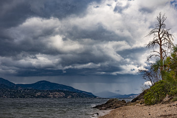 Okanagan Lake near Kelowna British Columbia Canada