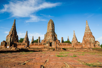 Fototapeta premium Landscape Ayutthaya Historical Park in Ayutthaya, Thailand...