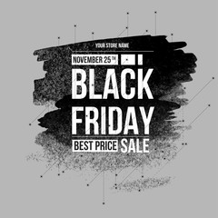 Fototapeta na wymiar Black friday sale design template. conceptual layout for web and print.