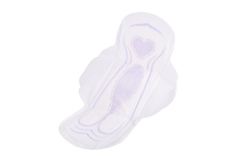 woman hygiene protection on white background