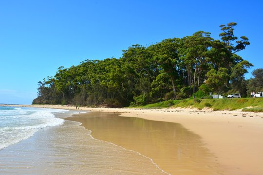 The Mollymook beach in Ulladulla, New South Wales, Australia.