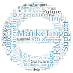 CRM word cloud