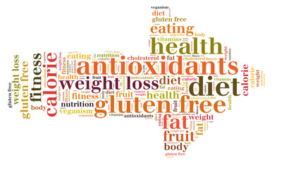 Obraz premium diet word cloud