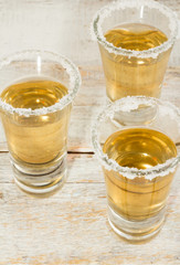 tequila with salt