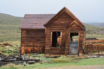 Building in Bodie ghost town, California.