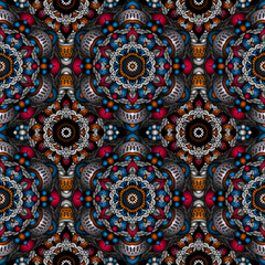 Vector magic seamless pattern. national decorative element for fabric ot design. Islam, Arabic, Indian, ottoman motifs. Oriental mandala.