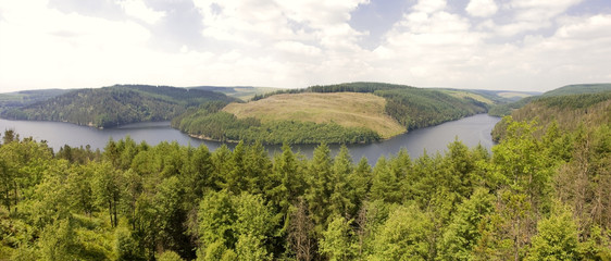Obraz premium reservoir elan valley wales