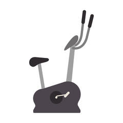 silhouette gray with spinning bike vector illustration