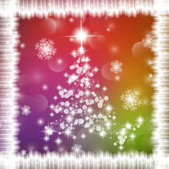 Fototapeta na wymiar Christmas tree illustration.