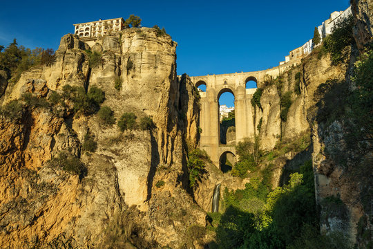 Ronda Old Town And New Bridge