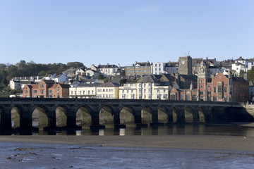 Naklejka premium bideford devon river torridge