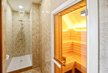 the interior of bathroom