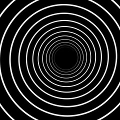 Naklejka premium Concentric Lines. Spiral Background. Volute Hypnosis Circular