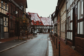 Fototapeta premium Beautiful street in european town