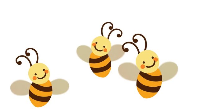 Bee Hive and Bees Transition in Alpha Channel