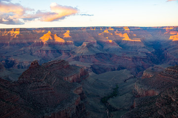 Grand canyon at dusk
