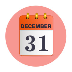 Vector illustration of New year icon.