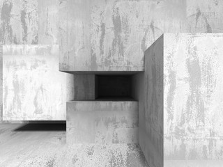 Abstract architecture construction. Concrete wall background
