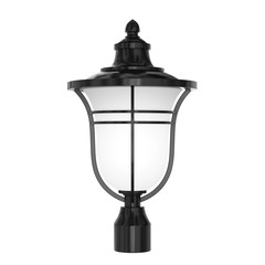 Lantern Street Column Lamp. 3d Rendering