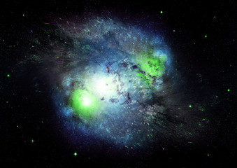 Obraz premium galaxy in a free space