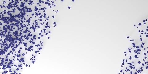 Background with particles, with free space in the center