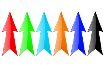 Arrows. Colored set