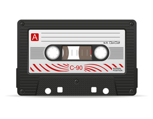 audio cassette vector illustration
